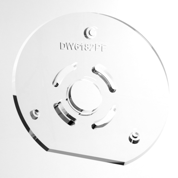 3/8″ Thick original baseplate upgrade with bushing compatibility for Dewalt 6182 plunge base - Image 2