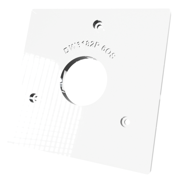 3/8″ Thick 6" Square baseplate upgrade with 2" opening for Dewalt 6182 plunge base - Image 4