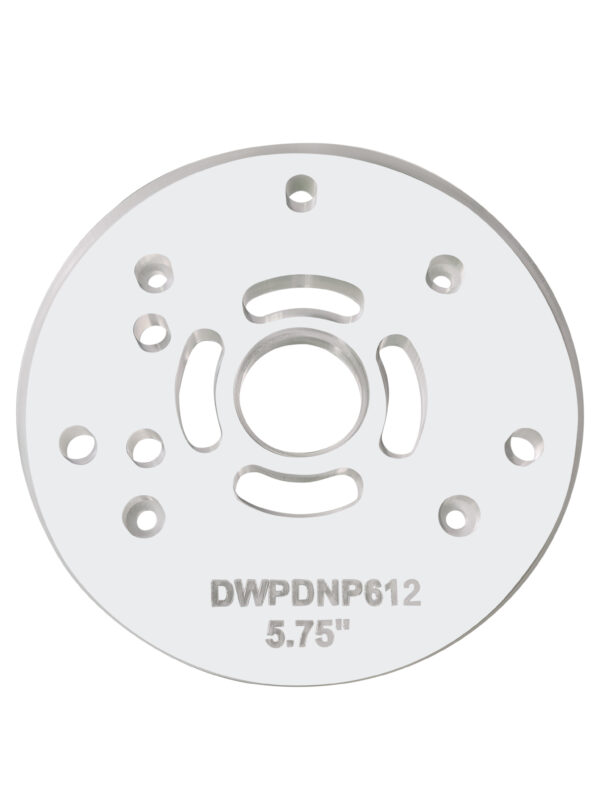 3/8″ Thick 5.75" Circle baseplate upgrade with bushing compatibility for Dewalt DNP612 plunge base - Image 4