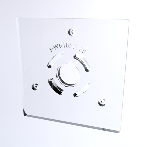 3/8″ Thick 6" Square baseplate upgrade with bushing compatibility for Dewalt 6182 plunge base - Image 4