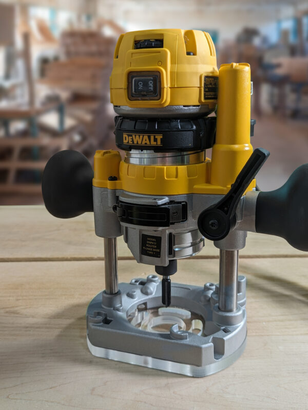 3/8″ Thick Original baseplate upgrade with bushing compatibility for Dewalt DNP612 plunge base - Image 2