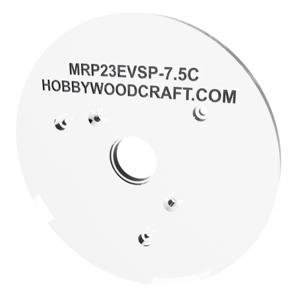 3/8″ Thick 7.5" Circle baseplate upgrade with bushing compatibility for Bosch MRP23EVS plunge base - Image 4