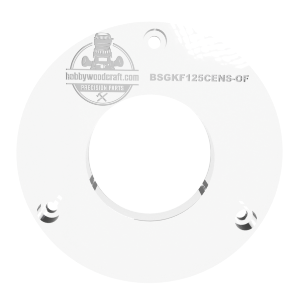 3/8″ Thick Original baseplate upgrade with a 2" opening for Bosch GKF125CEN Colt 1.25 HP fixed base - Image 2