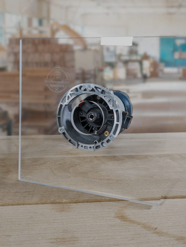 3/8″ Thick 9" square baseplate upgrade with a 2" opening for Bosch GKF125CEN Colt 1.25 HP fixed base - Image 3