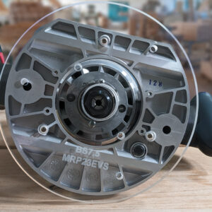 3/8″ Thick 7.5" Circle baseplate upgrade with bushing compatibility for Bosch MRP23EVS plunge base