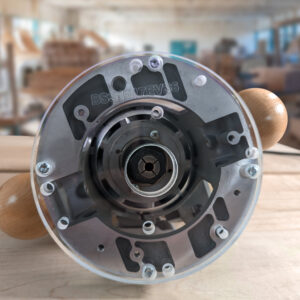 3/8″ Thick 6" Circle baseplate upgrade with bushing compatibility for Bosch 1617EVS fixed base