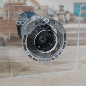 3/8″ Thick 6" square baseplate upgrade with a 2" opening for Bosch GKF125CEN Colt 1.25 HP fixed base