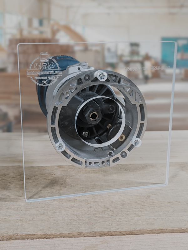 3/8″ Thick 6" square baseplate upgrade with a 2" opening for Bosch GKF125CEN Colt 1.25 HP fixed base