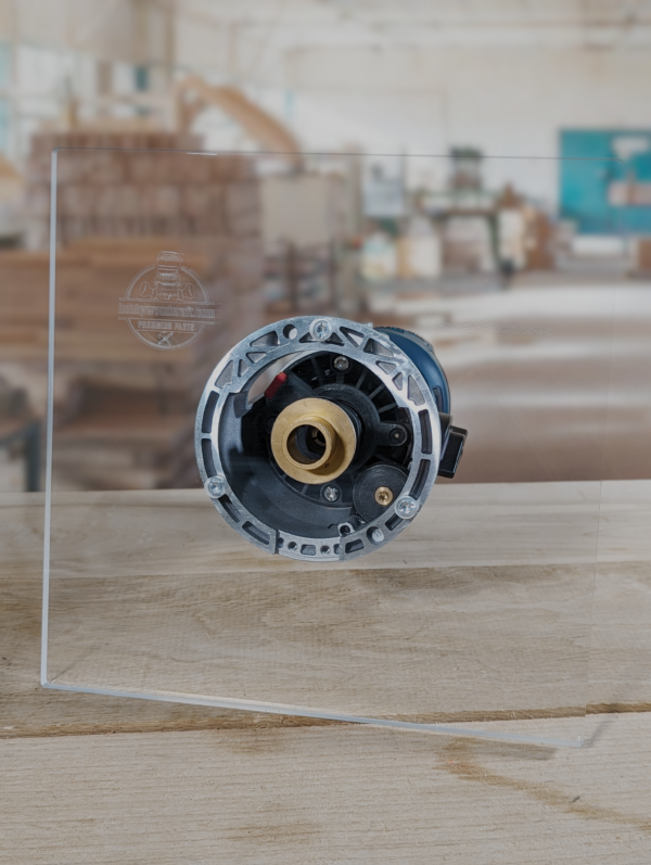 3/8″ Thick 9" square baseplate upgrade with bushing compatibility for Bosch GKF125CEN Colt 1.25 HP fixed base - Image 4