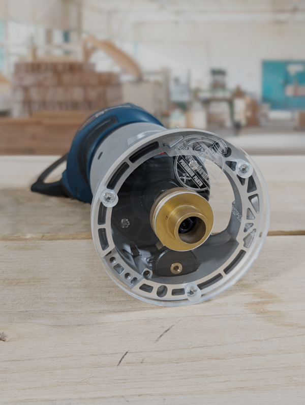 3/8″ Thick Original baseplate upgrade with bushing compatibility for Bosch GKF125CEN Colt 1.25 HP fixed base - Image 2