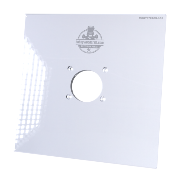 3/8″ Thick 9" square baseplate upgrade with a 2" opening for Makita RT0701C fixed base - Image 4
