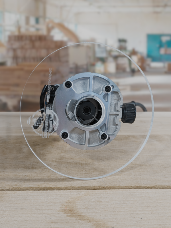 3/8″ Thick 6" circle baseplate upgrade with bushing compatibility for Makita RT0701C fixed base