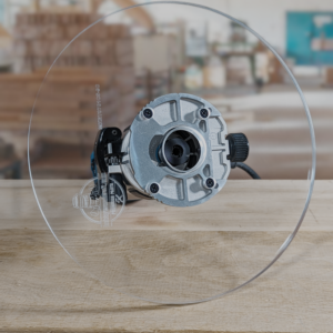 3/8″ Thick 9" circle baseplate upgrade with bushing compatibility for Makita RT0701C fixed base