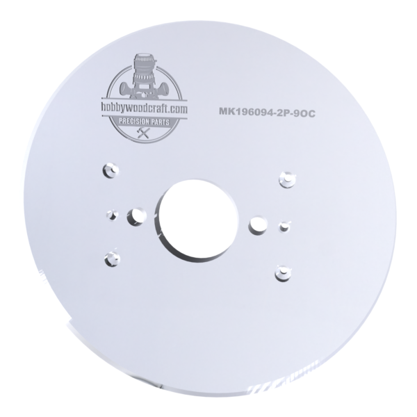 3/8″ Thick 9" circle baseplate upgrade with a 2" opening for Makita 196094-2 plunge base - Image 4