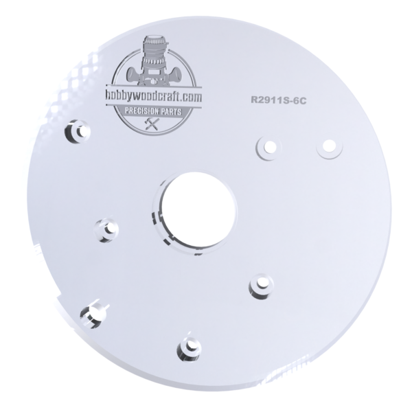 3/8″ Thick 6" Circle baseplate upgrade with bushing compatibility for Ridgid R2911 fixed base - Image 4