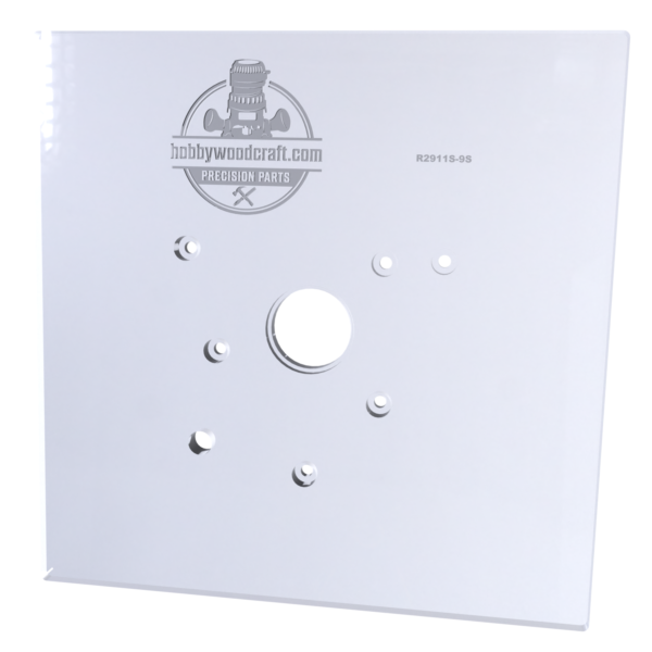 3/8″ Thick 9" square baseplate upgrade with bushing compatibility for Ridgid R2911 fixed base - Image 4
