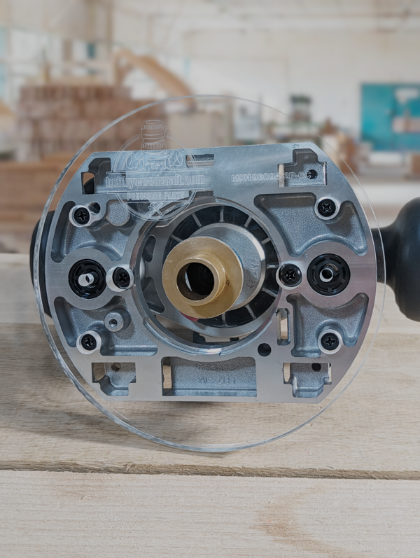 3/8″ Thick 6" Circle baseplate upgrade with bushing compatibility for Makita 196094-2 plunge base - Image 2