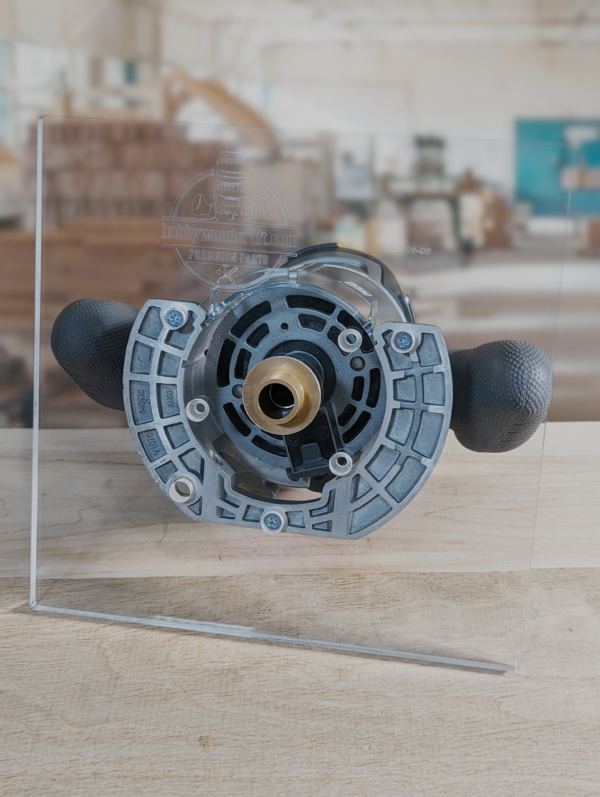 3/8″ Thick 9" square baseplate upgrade with bushing compatibility for Ridgid R2911 fixed base - Image 2