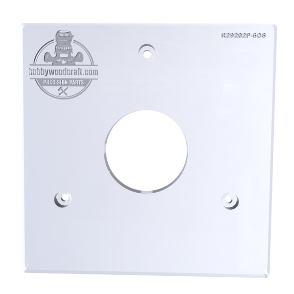 3/8″ Thick 6" Square baseplate with a 2" opening for Ridgid R29202 plunge base - Image 4
