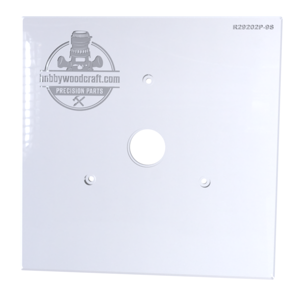 3/8″ Thick 9" Square baseplate upgrade with bushing compatibility for Ridgid R29202 plunge base - Image 4