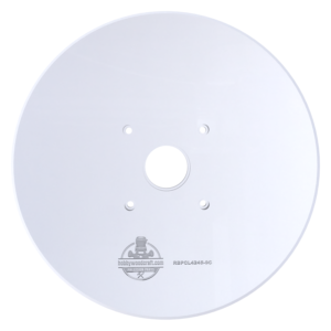 3/8″ Thick 9" circle baseplate upgrade with bushing compatibility for Ryobi PCL424/P601 and Ridgid R860443 fixed base