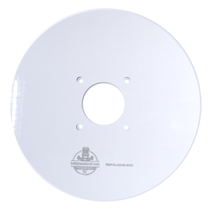 3/8″ Thick 9" circle baseplate upgrade with 2" opening for Ryobi PCL424/P601 and Ridgid R860443 fixed base