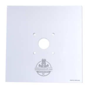 3/8″ Thick 9" square baseplate upgrade with bushing compatibility for Ryobi PCL424/P601 and Ridgid R860443 fixed base