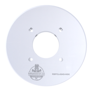 3/8″ Thick 6" circle baseplate upgrade with a 2" opening for Ryobi PCL424/P601 and Ridgid R860443 fixed base