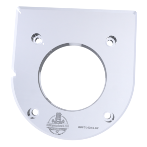 3/8″ Thick original baseplate upgrade a 2" opening for Ryobi PCL424/P601 and Ridgid R860443 fixed base