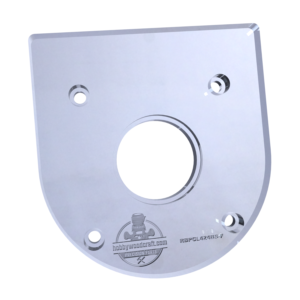3/8″ Thick original baseplate upgrade with bushing compatibility for Ryobi PCL424/P601 and Ridgid R860443 fixed base