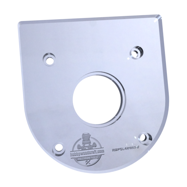 3/8″ Thick original baseplate upgrade with bushing compatibility for Ryobi PCL424/P601 and Ridgid R860443 fixed base
