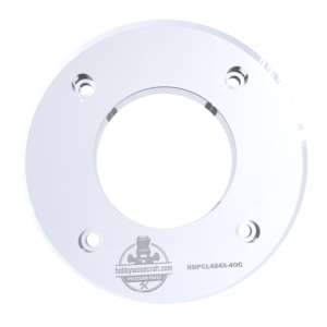 3/8″ Thick 4" circle baseplate upgrade with a 2" opening for Ryobi PCL424/P601 and Ridgid R860443 fixed base