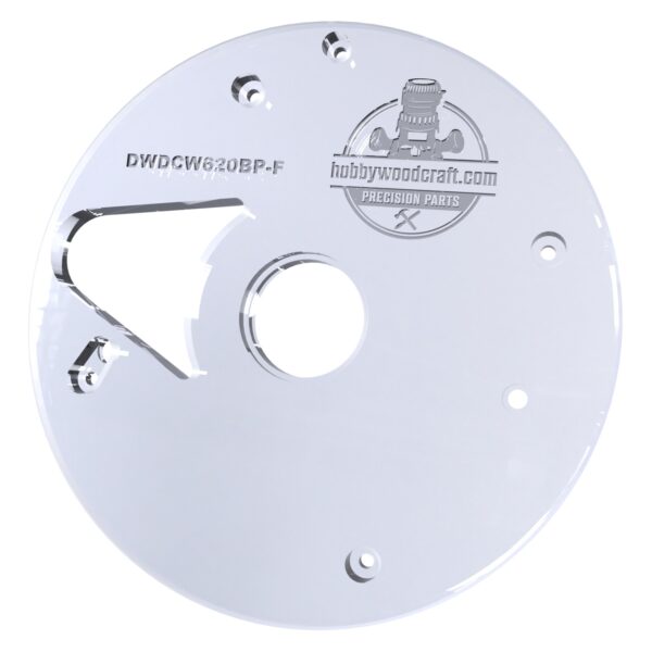 3/8″ Thick baseplate upgrade with bushing compatibility for Dewalt DCW620B plunge base - Image 4