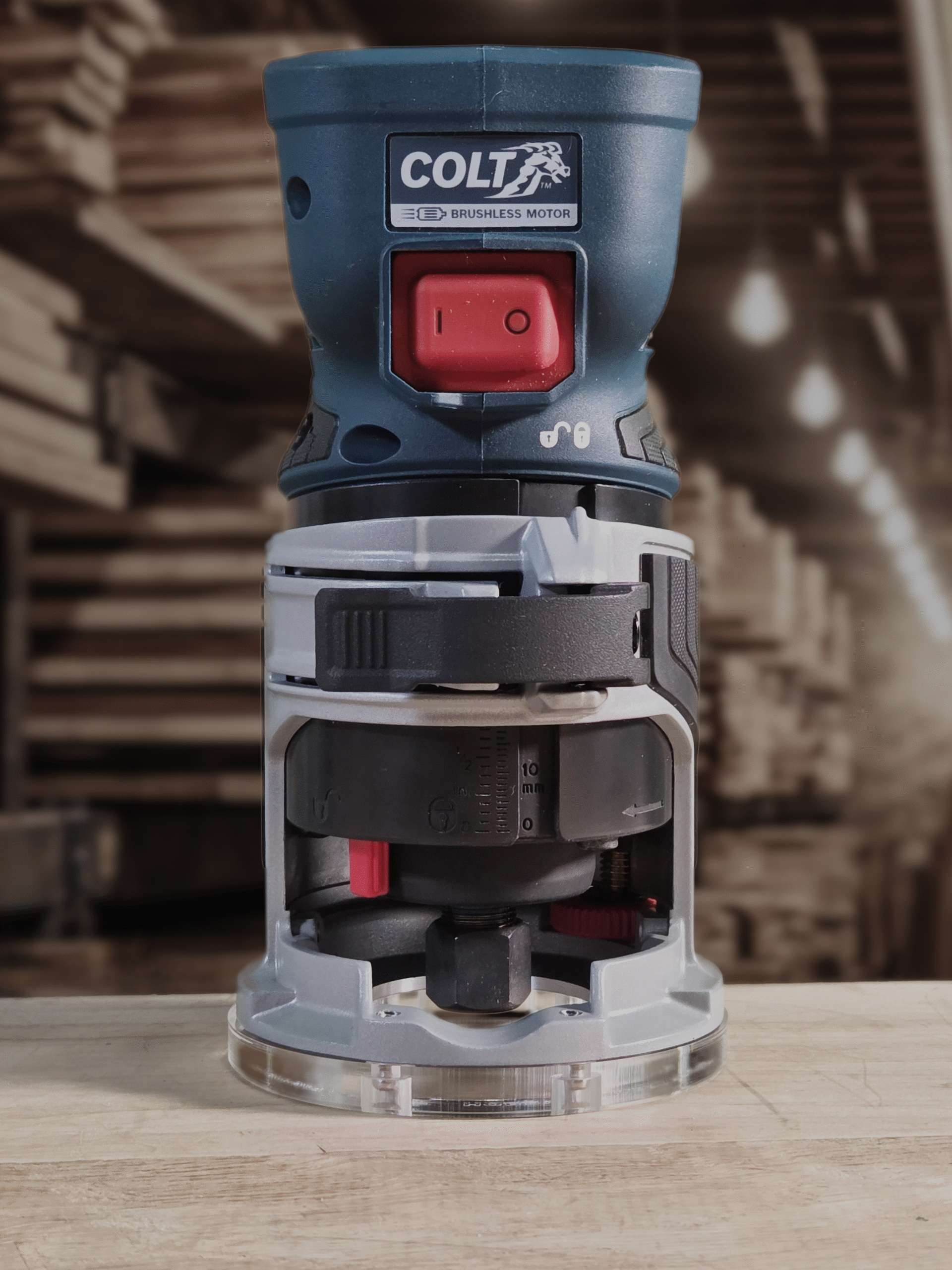 3/8″ Thick baseplate upgrade with a 2" opening for Bosch BSGKF18V-25N fixed base router - Image 3