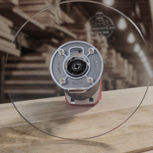 3/8″ Thick 9" Circle baseplate upgrade with bushing compatibility for Milwaukee M18 2723-20 fixed base router.