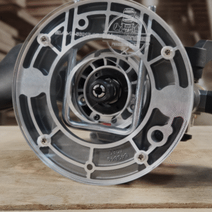 3/8″ Thick baseplate upgrade with a 2" opening for Milwaukee 48-10-5601 plunge base.