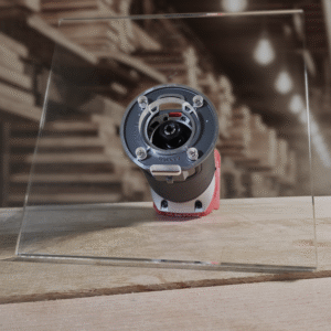 3/8″ Thick 9" Square baseplate upgrade with a 2" opening for Milwaukee M18 2723-20 fixed base router.