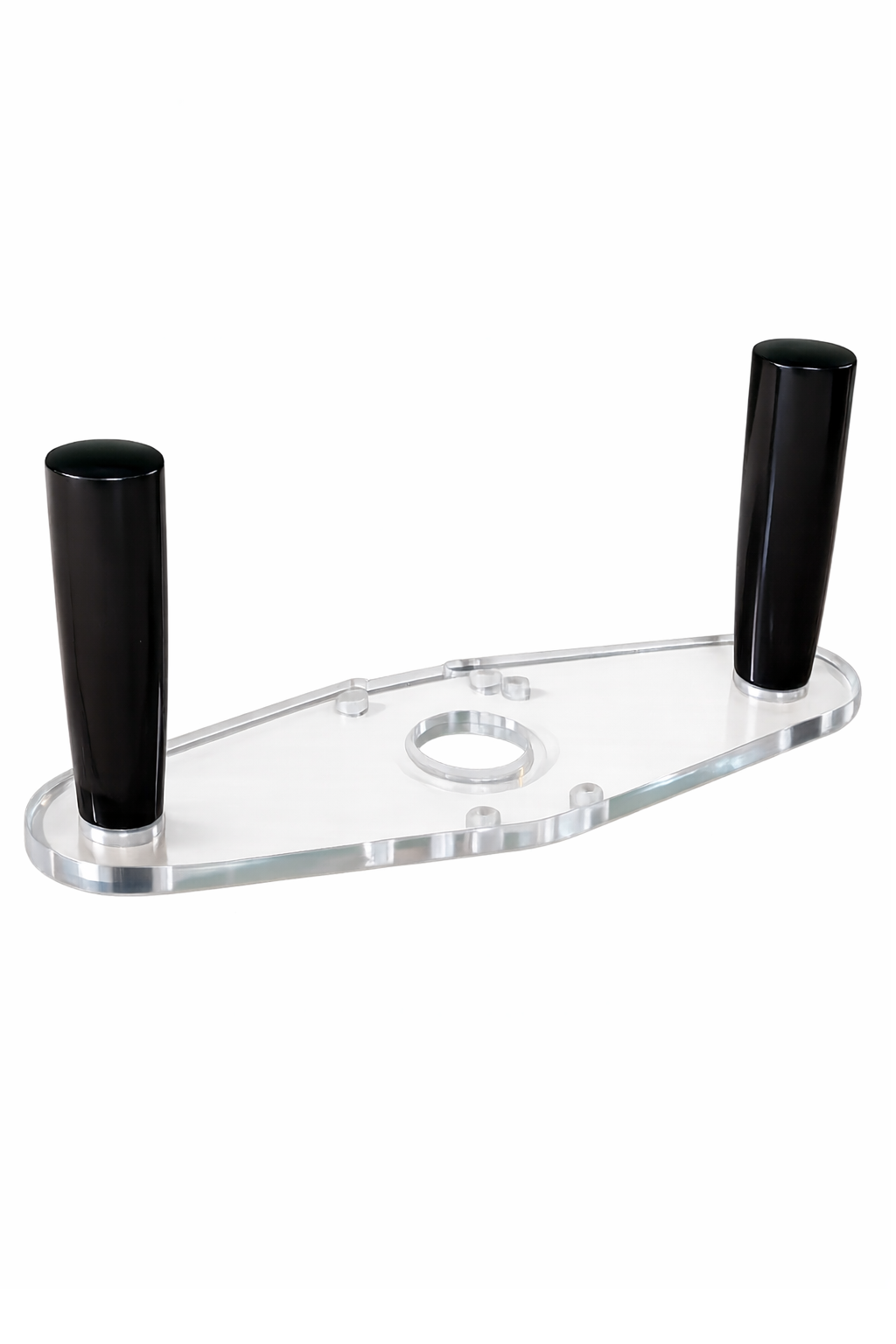 3/8″ Thick baseplate upgrade with double handles and bushing compatibility for Bosch BSGKF18V-25N fixed base router. - Image 4