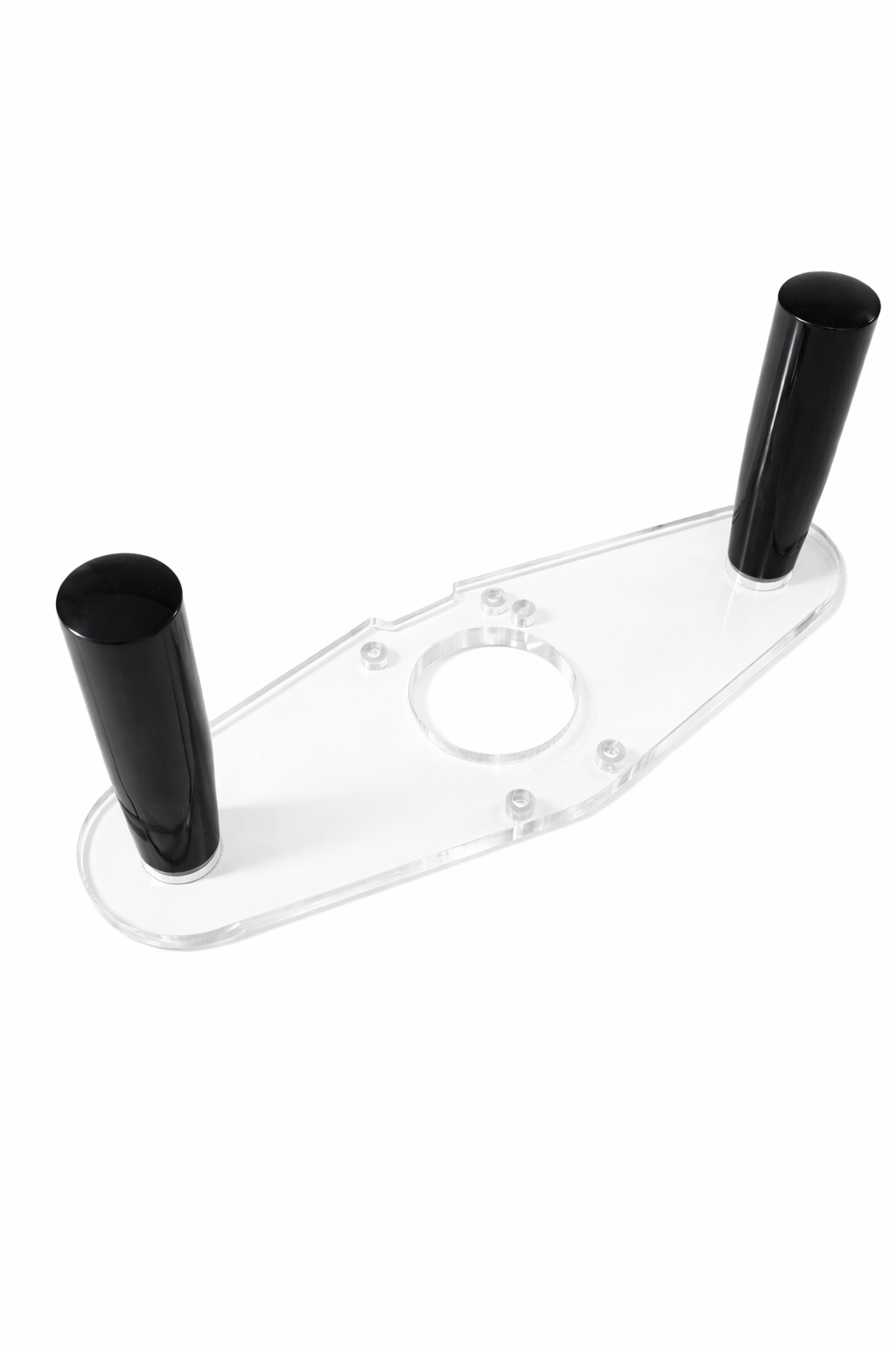 3/8″ Thick baseplate upgrade with double handles and a 2" opening for Bosch BSGKF18V-25N fixed base router. - Image 4