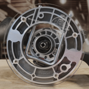 3/8″ Thick 6" circle baseplate upgrade with bushing compatibility for Milwaukee 48-10-5601 plunge base.