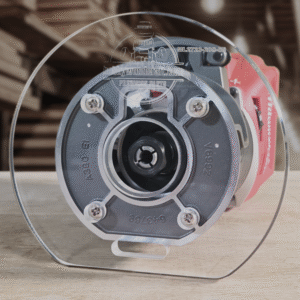 3/8″ Thick 5" baseplate upgrade with and edge and bushing compatibility for Milwaukee M18 2723-20 fixed base router.