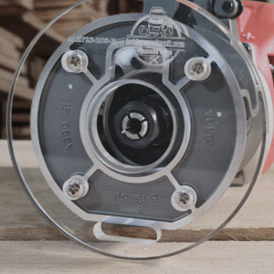 3/8″ Thick baseplate upgrade with bushing compatibility for Milwaukee M18 2723-20 fixed base router.