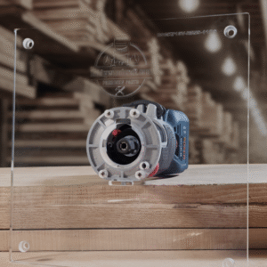 3/8″ Thick 11" square baseplate upgrade with a 2" opening for Bosch BSGKF18V-25N fixed base router.