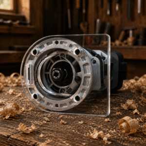 3/8″ Thick baseplate upgrade with a 2" opening for Flex FX4221-Z fixed base router.