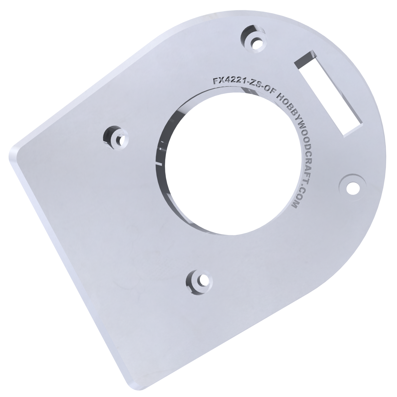 3/8″ Thick baseplate upgrade with a 2" opening for Flex FX4221-Z fixed base router. - Image 4