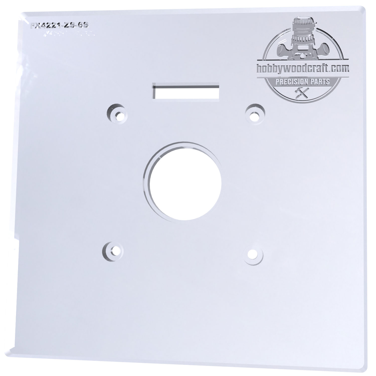 3/8″ Thick 6″ square baseplate upgrade with bushing compatibility for Flex FX4221-Z fixed base router. - Image 4