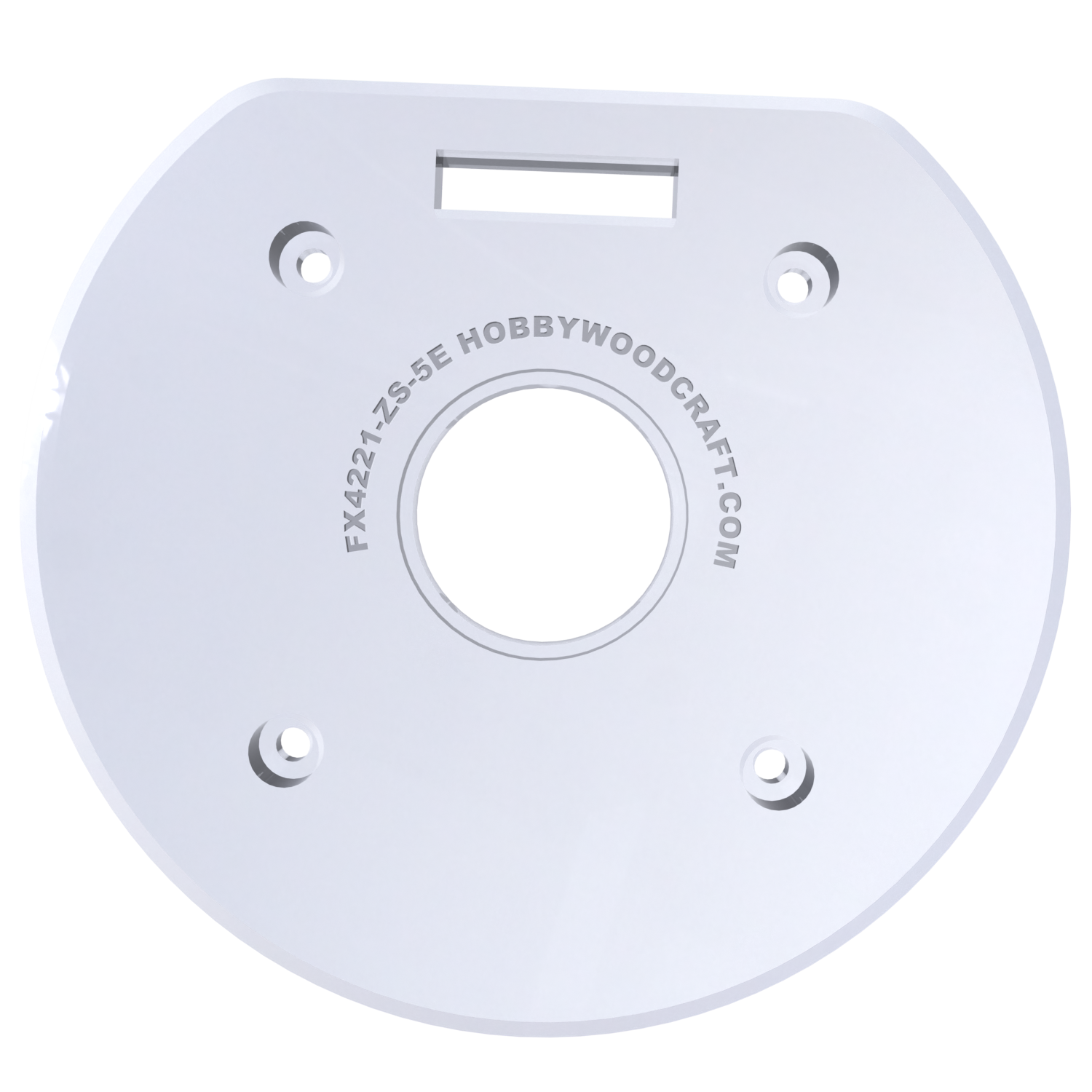 3/8″ Thick 5″ baseplate upgrade with an edge and bushing compatibility for Flex FX4221-Z fixed base router. - Image 4