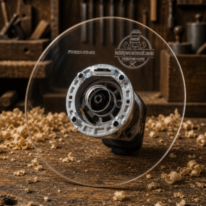 3/8″ Thick 9″ Circle baseplate upgrade with bushing compatibility for Flex FX4221-Z fixed base router.