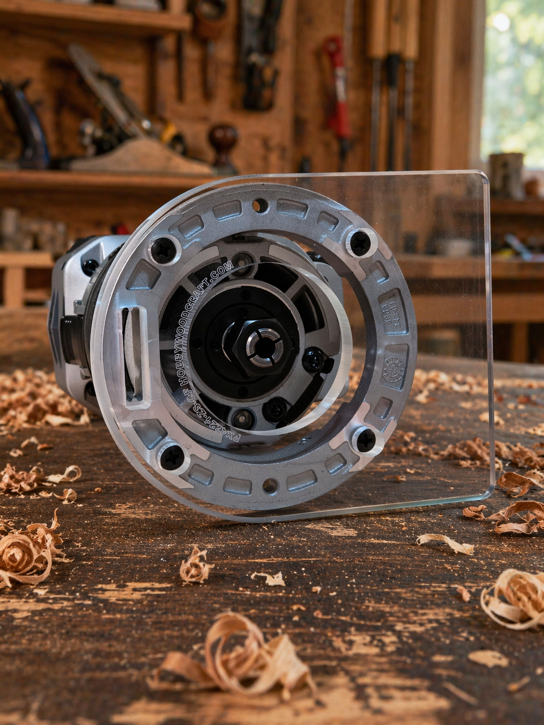 3/8″ Thick baseplate upgrade with a 2" opening for Flex FX4221-Z fixed base router. - Image 2
