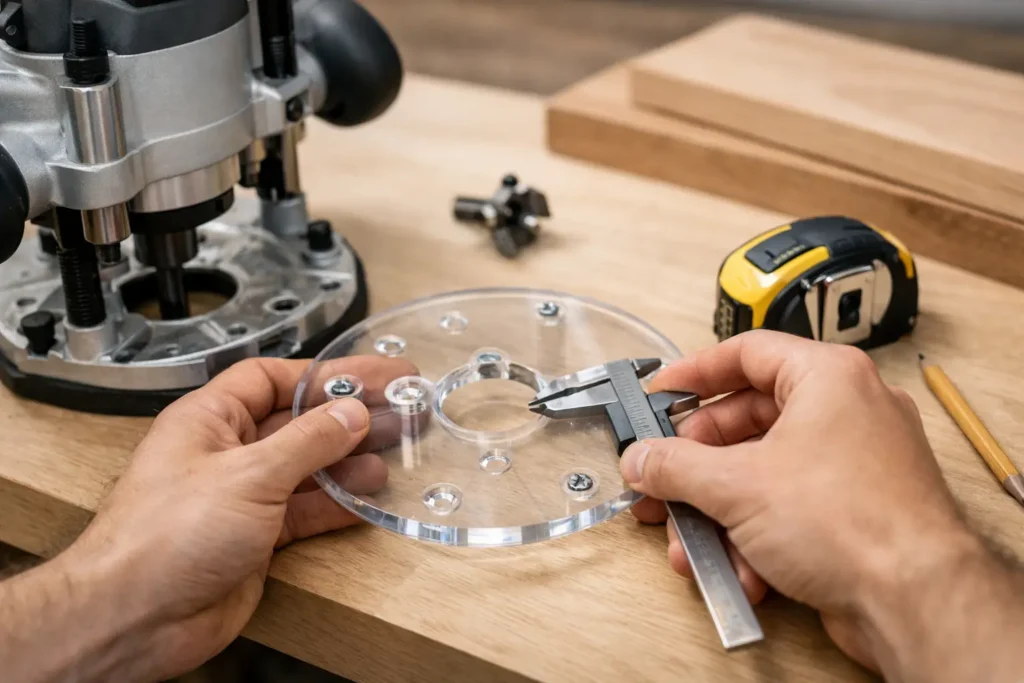 How to Measure Router Baseplate for Proper Fit